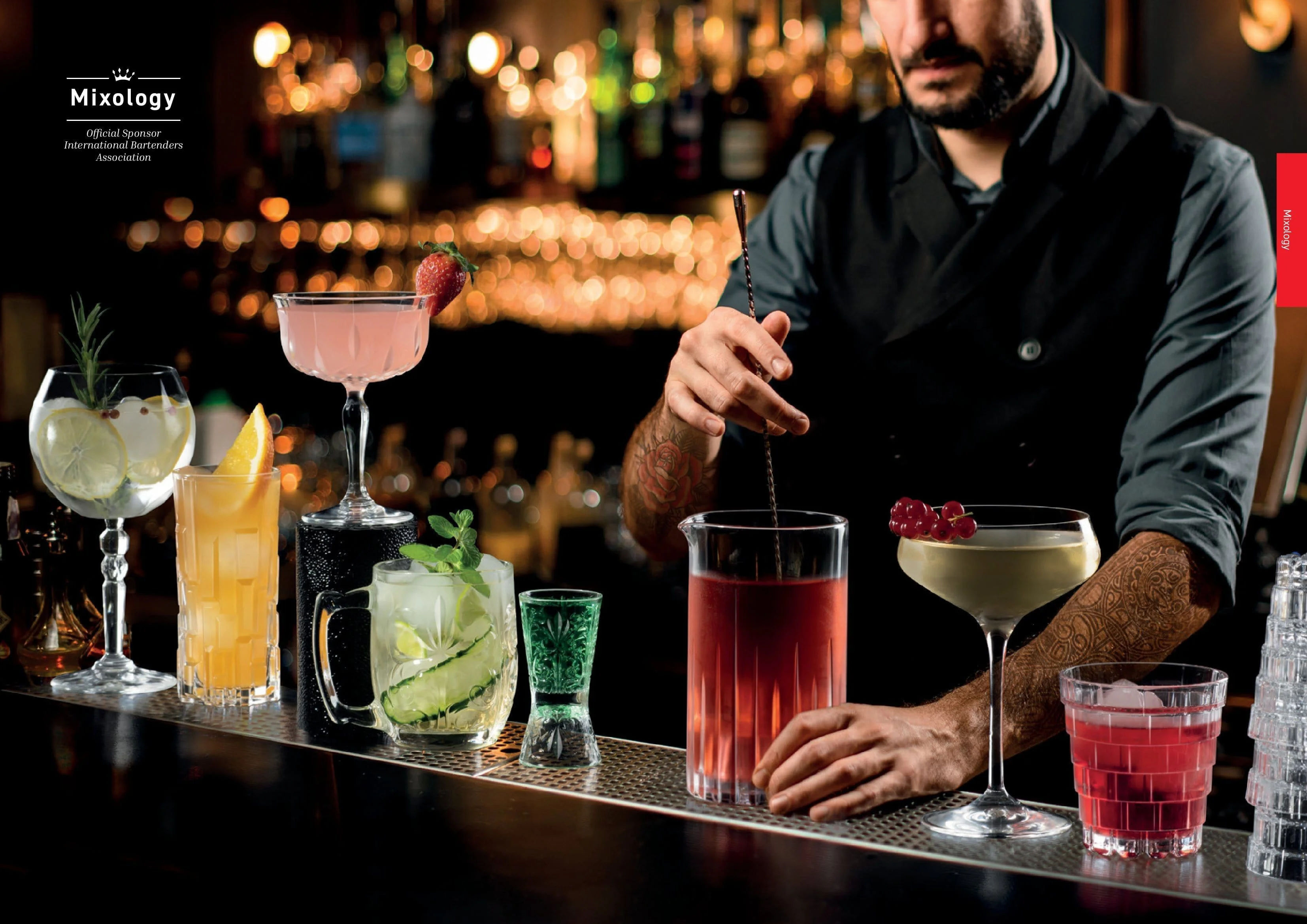 Прозрачный набор стаканов для виски RCR set Mixology 340мл (4 шт)