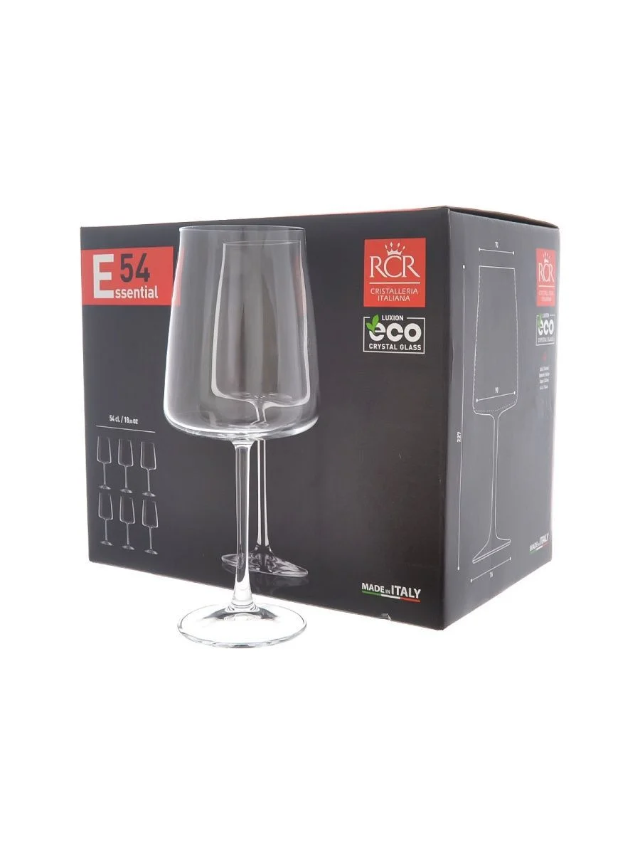 Прозрачный набор фужеров для вина RCR CALICE VINI 540 мл (6 шт)