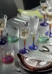 Разноцветный набор стаканов для виски RCR Brillante Color 340мл (6 шт)