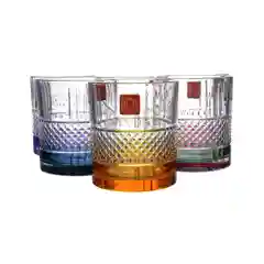 Разноцветный набор стаканов для виски RCR Brillante Color 340мл (6 шт)