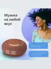 Терракотовый умная колонка VK Капсула Мини с часами и Марусей (ВК) 5Вт