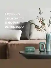 Зеленый умная колонка VK Капсула Мини с часами и Марусей (ВК) 5Вт