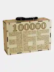 Копилка сборная ЭКО для денег, с маркером  Накопи 100 000 за 365 дней подарок на Новый год