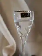 Прозрачный набор рюмок для водки RCR Style prestige Палермо платина, 80 мл, хрустальное стекло, 2шт.