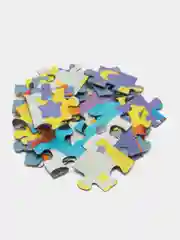 Бирюзовый детский макси-пазл, 35 деталей, "Step Puzzle", 330 х 230 мм