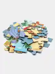 Синий детский макси-пазл, 35 деталей, "Step Puzzle", 330 х 230 мм