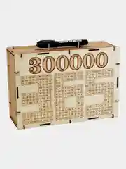 Копилка сборная ЭКО для денег, с маркером - Накопи 300 000 за 365 дней Новогодний подарок
