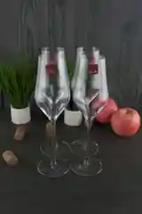 Прозрачный набор бокалов для шампанского BALLET из хрустального стекла 310 мл REPAST&RONA 4 шт.