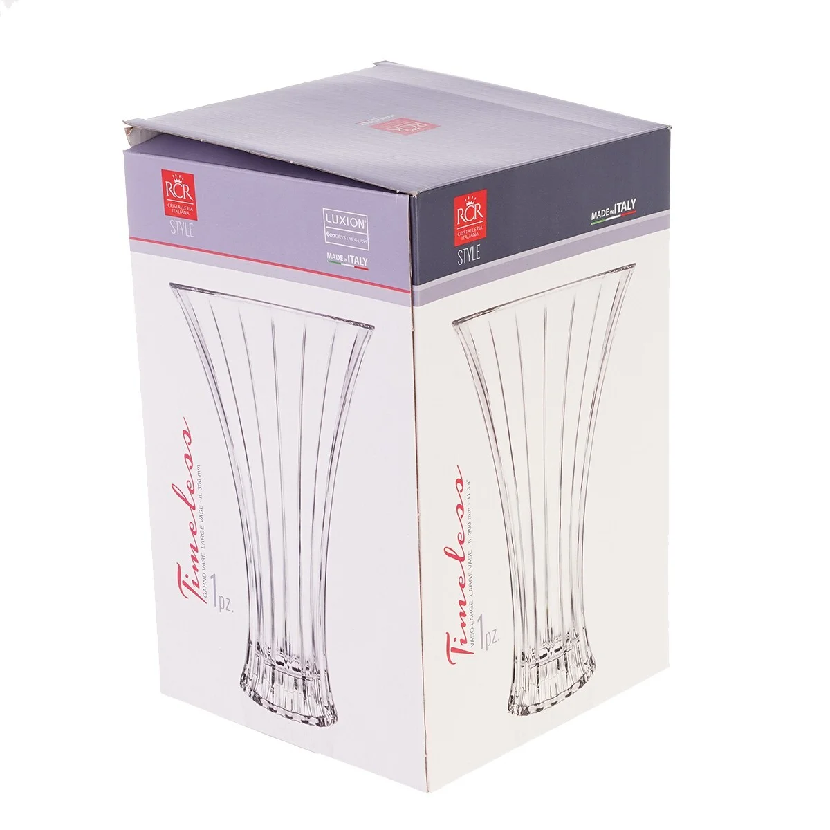 Прозрачный ваза RCR Timeless 30см