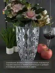 Прозрачный ваза Crystalite Bohemia Diamond 25 см