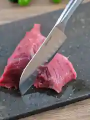 Серый металлик нож Сантоку Neoflam Stainless Steel 25*3*2 см