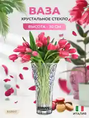 Прозрачный ваза для цветов RCR Melodia 30 см
