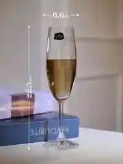 Прозрачный набор фужеров для шампанского Crystalex Bohemia Lara 220 мл (2 шт)