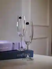 Прозрачный набор фужеров для шампанского Crystalex Bohemia Lara 220 мл (2 шт)
