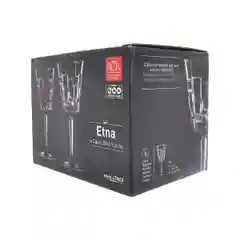 Прозрачный набор бокалов для вина RCR Etna 280 мл 6 шт.