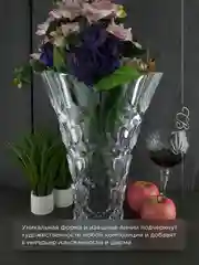 Прозрачный ваза для цветов Crystalite Bohemia Honey 35см
