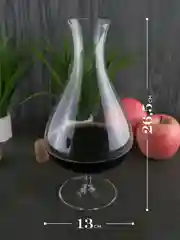 Прозрачный декантер для вина Alchemy из хрустального стекла 1,2 л. REPAST&RONA 1 шт.
