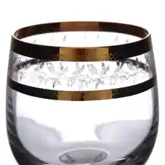 Набор бокалов для вина Crystalite Bohemia Sterna/Klaudie Золотая ветка 150 мл