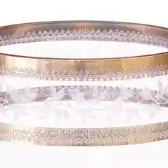 Прозрачный набор фужеров Crystalex Bohemia Золотой Лист V-D 280 мл(6 шт)