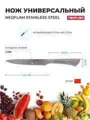 Серебряный нож Универсальный Neoflam Stainless Steel 24*3*2 см