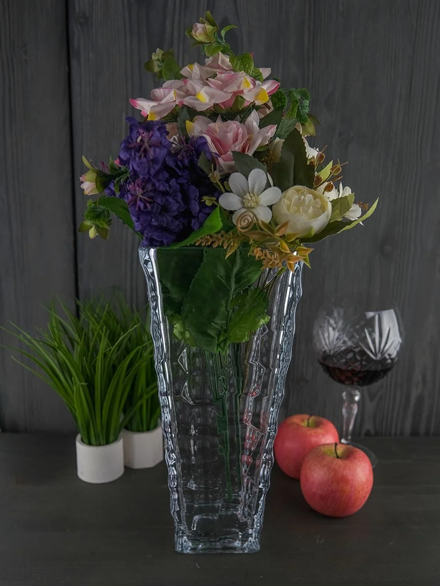 Прозрачный ваза Crystalite Giftware Marble 30.5см