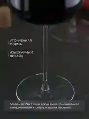Прозрачный набор бокалов для вина POLARIS из хрустального стекла 540 мл REPAST&RONA 2 шт.