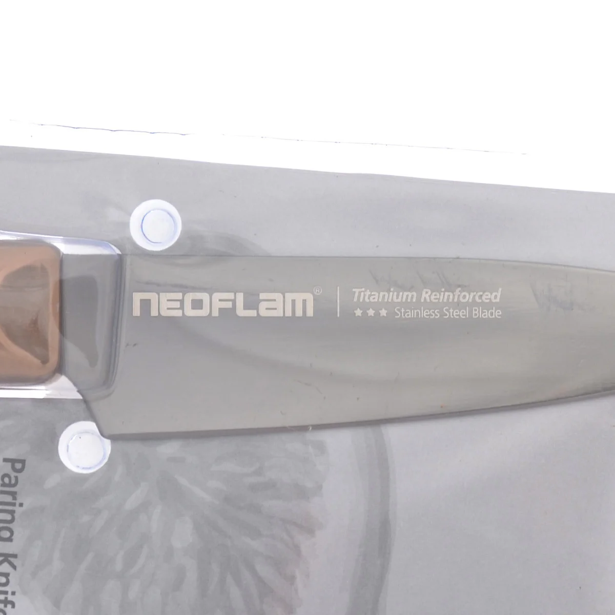 Серебряный нож для овощей и фруктов Neoflam Titanium 20х2 см