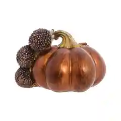 Синий набор статуэток Repast Ёжики с тыквой 13*10*9 см (2 шт)
