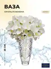 Прозрачный ваза для цветов Crystalite Bohemia Sirius-nova 25 см