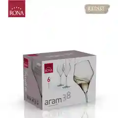 Прозрачный набор бокалов для вина RONA ARAM 380 мл 6 шт