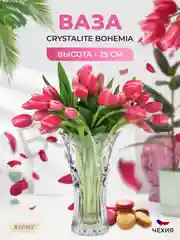 Прозрачный ваза Crystalite Bohemia Perseus-nova 25 см