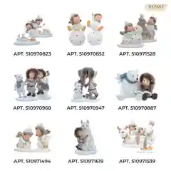 Белый набор статуэток с led-подсветкой Repast Funny kids 14*8*12 см (2 шт)