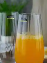 Прозрачный набор стаканов для воды высокие Columba Optic Crystalite Bohemia 580 мл 2 шт.
