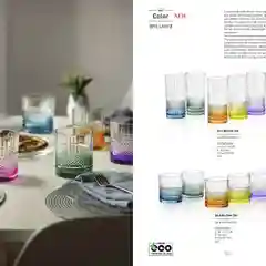 Разноцветный набор стаканов для воды RCR Brillante Color 360мл (6 шт)