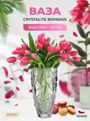 Прозрачный ваза Crystalite Bohemia Pinwheel 20 см