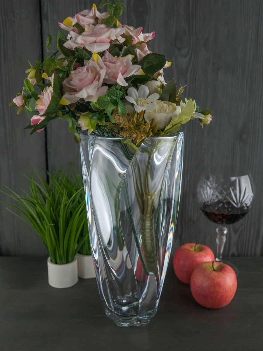 Прозрачный ваза для цветов Crystalite Bohemia Barley twist 30,5см