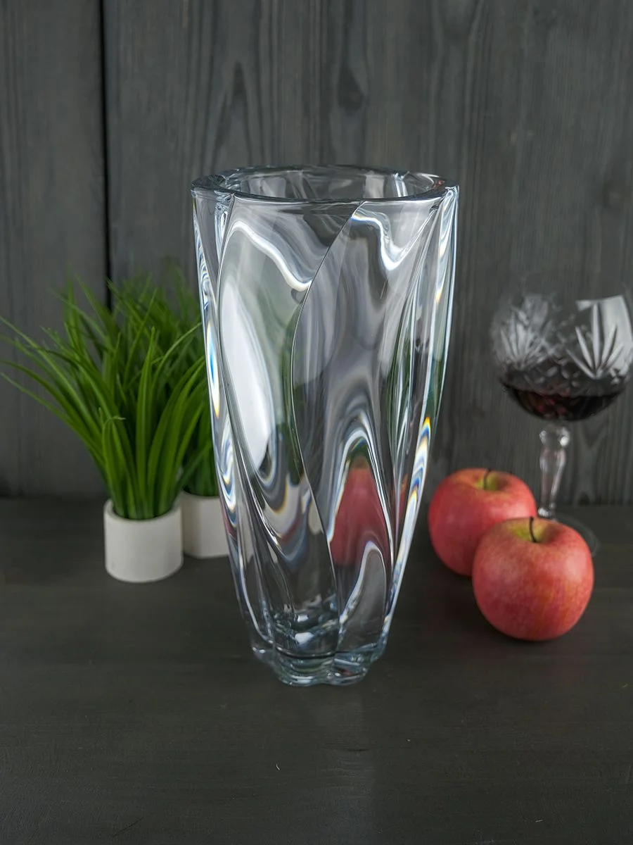 Прозрачный ваза для цветов Crystalite Bohemia Barley twist 30,5см