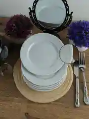 Белый набор плоских тарелок 17 см Repast Rococo 6 шт.