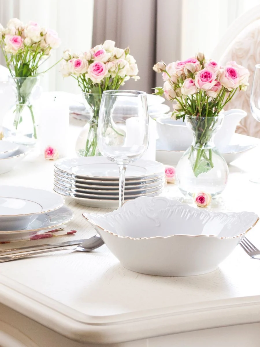 Белый салатник Repast Rococo 27 см