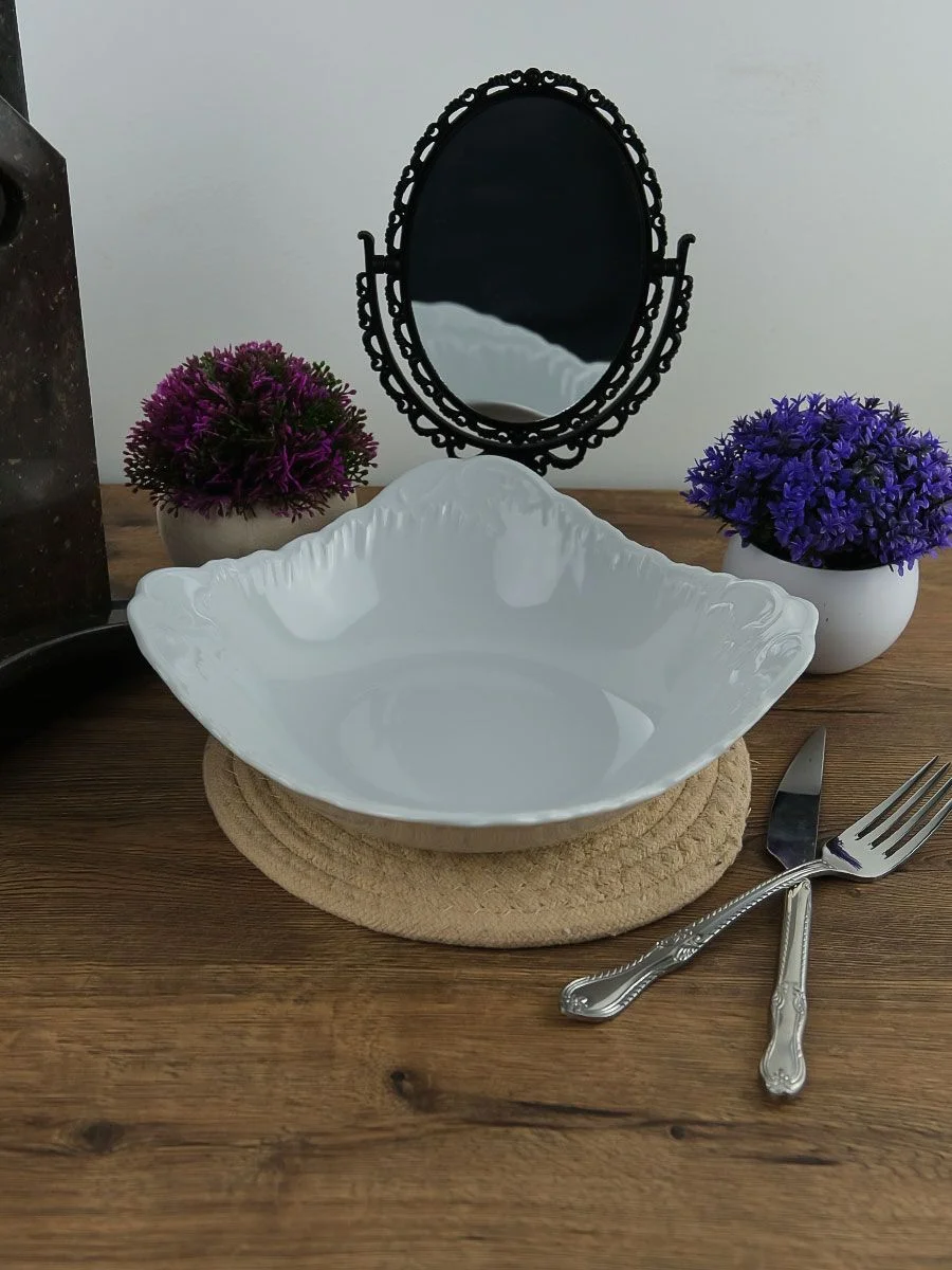 Белый салатник Repast Rococo 27 см
