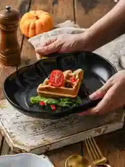 Черный блюдо Repast Pumpkin 23х19х4 см