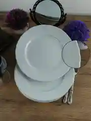 Белый набор плоских тарелок 25 см Repast Rococo ( 6 шт)