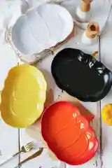 Желтый блюдо Repast Pumpkin 23х19х4 см
