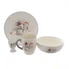 Набор посуды 4 предмета Repast Медвежонок и снеговик