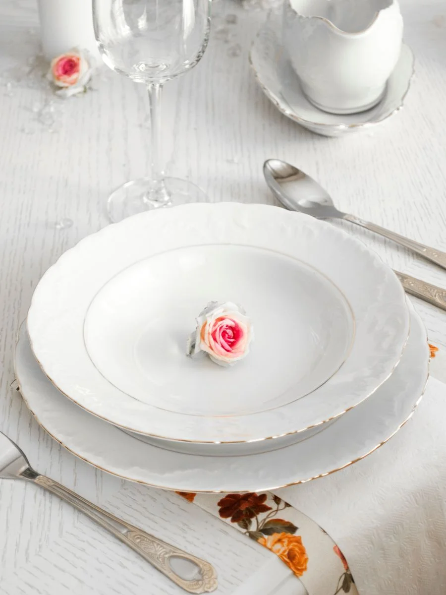 Белый набор глубоких тарелок 22,5 см Repast Rococo ( 6 шт)