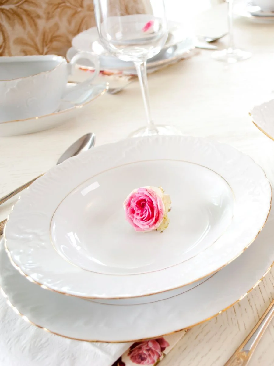 Белый набор глубоких тарелок 22,5 см Repast Rococo ( 6 шт)