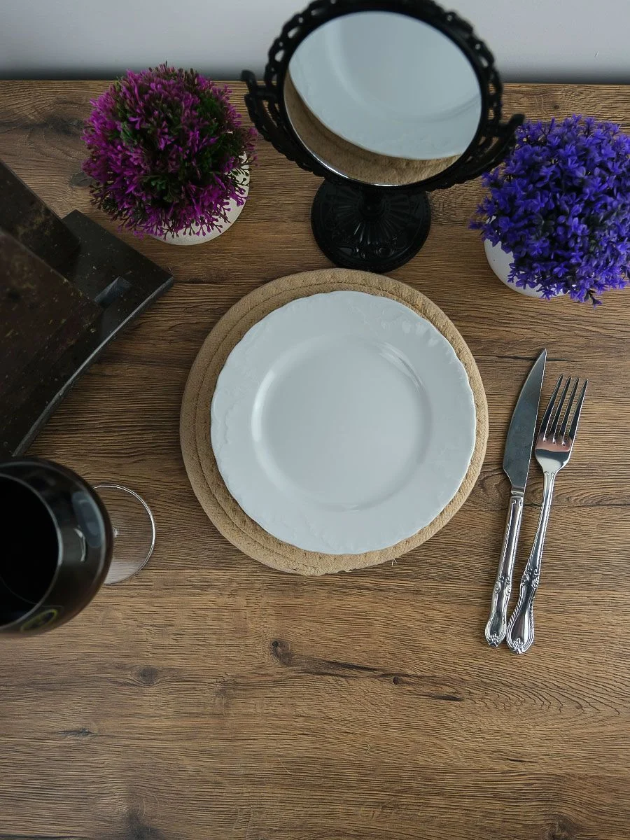 Белый набор плоских тарелок 19 см Repast Rococo ( 6 шт)