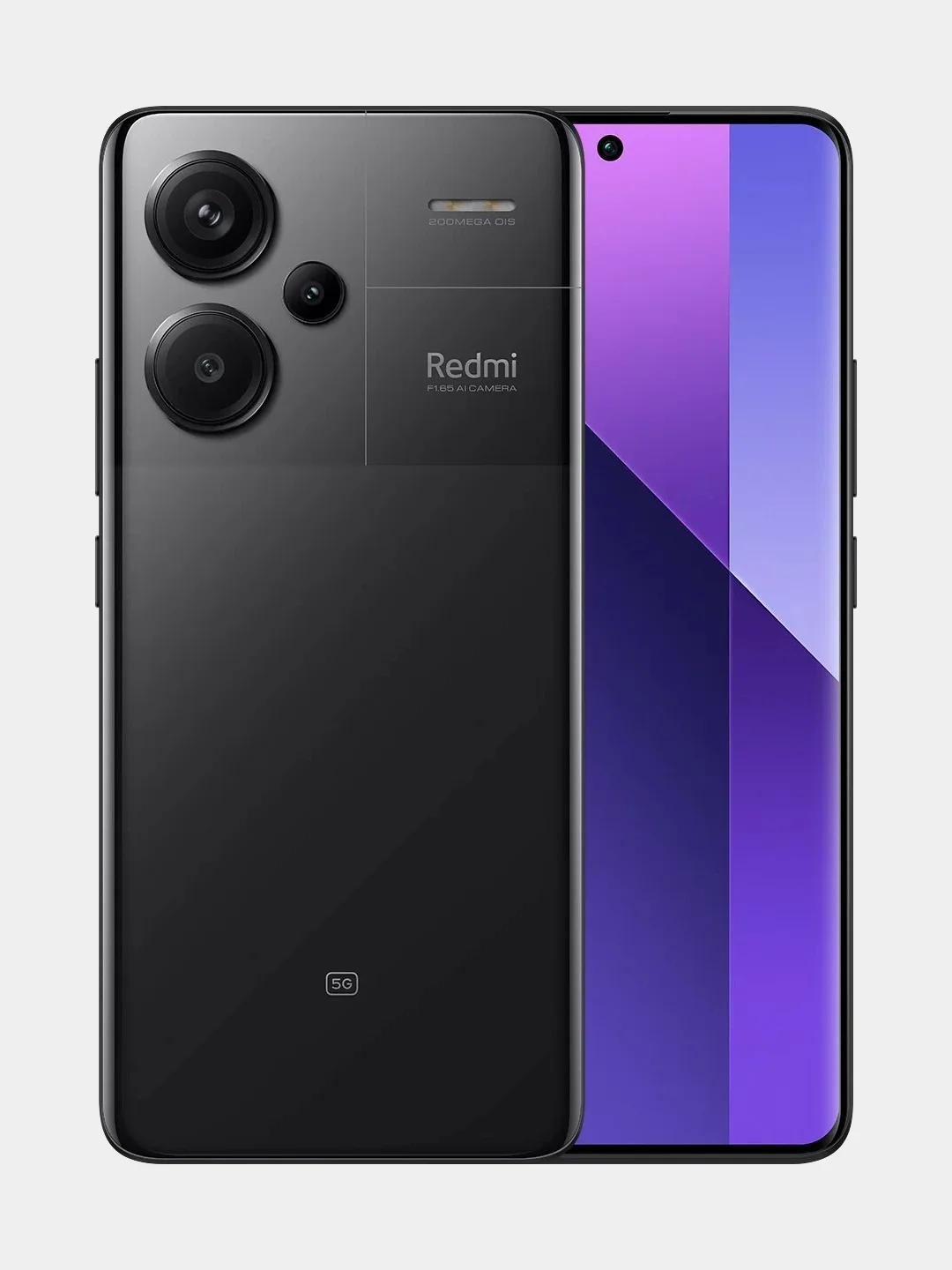 Черный смартфон Xiaomi Redmi Note 13 Pro+ 5G 8GB+256GB