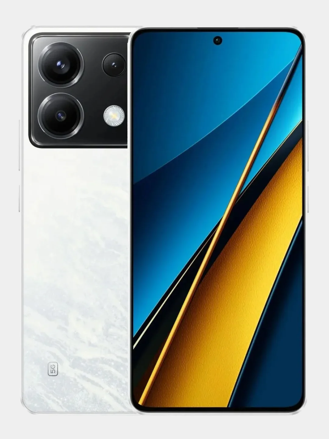 Белый смартфон Xiaomi POCO X6 5G 12GB+256GB