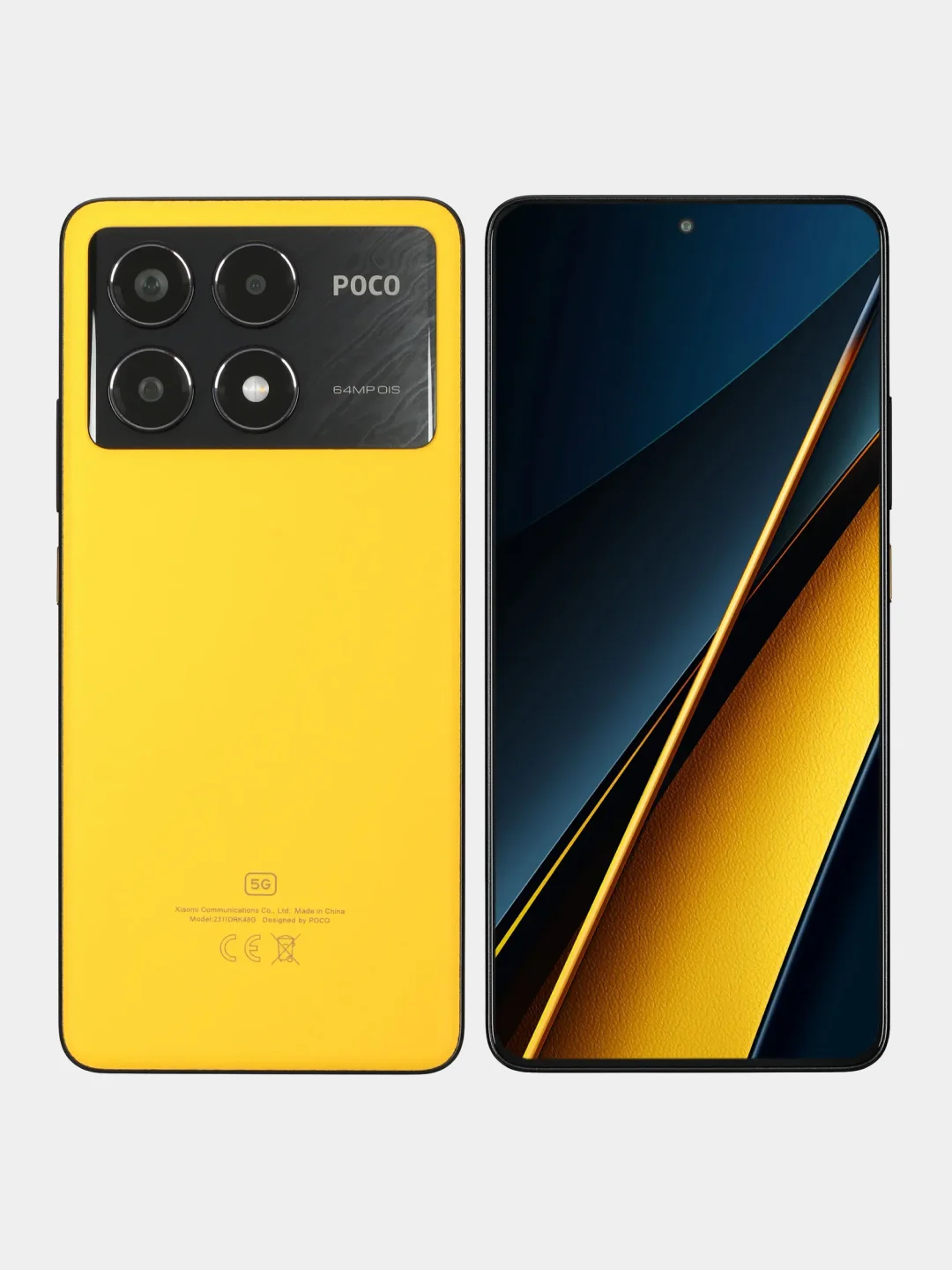 Желтый смартфон Xiaomi POCO X6 Pro 5G 8GB+256GB
